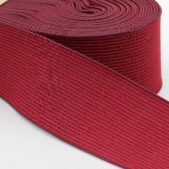 Élastique souple pour jupe bordeaux 40 mm