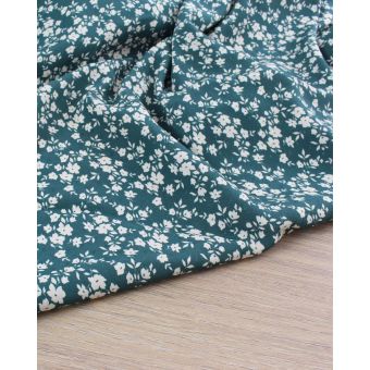 Crêpe de viscose plumetis Emeraude