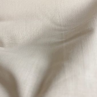 Tissu voile de coton bio sable clair