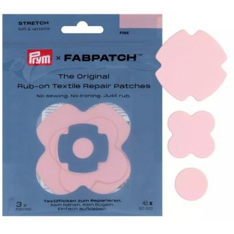 Lot de 3 patchs réparation Rub-On stretch rose - Prym