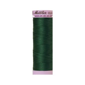Bobine de fil mettler silk finish cotton 150m vert forêt col. 0905