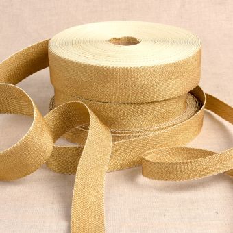 Sangle lurex doré 20mm