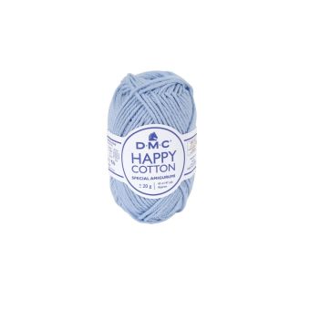 Pelote Happy cotton 20 gr bleu clair