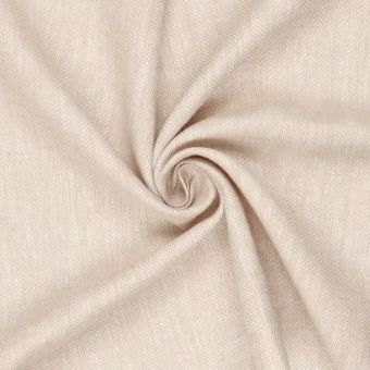 Tissu chevron lin coton beige