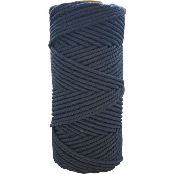 Pelote corde macramé coton torsadée stormy 250g 3mmx60m