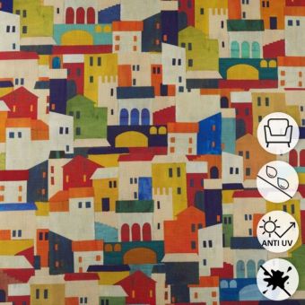 Toile transat outdoor Vernazza orange déperlante Teflon®