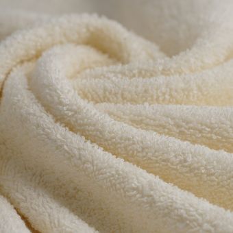 Tissu éponge léger uni Laguna écru