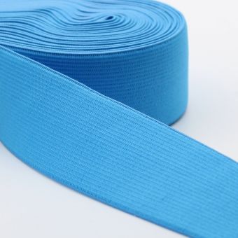 Elastique 40mm souple pour jupe bleu