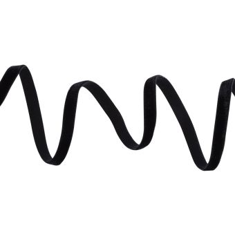 Ruban velours élastique noir 10mm