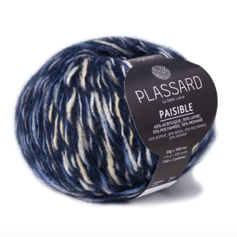 Pelote de laine Paisible 27 marine Plassard