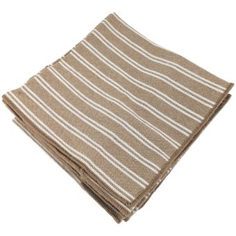 Lot de 6 serviettes de table coton LILI Camel