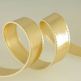 Sangle simili cuir or 30 mm