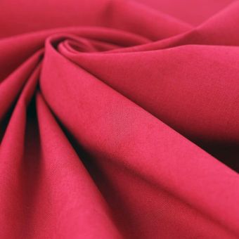 Tissu popeline unie Poppie fuchsia