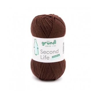 Fil à tricoter durable SECOND LIFE - 100GR - Grundl - Certifié Oeko-Tex