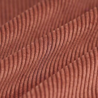 Tissu velours côtelé Victor brun noisette