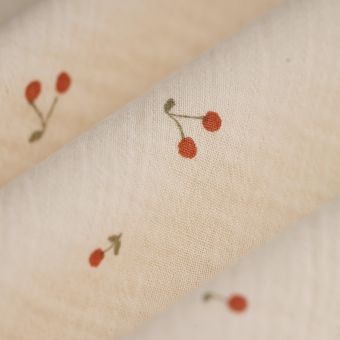 Tissu lange cerise nude