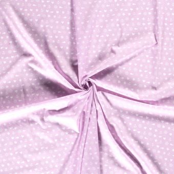 Tissu popeline coton rose monde marin 