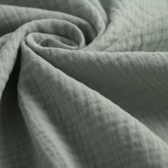 Tissu double gaze Gaby sauge