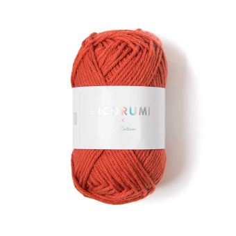Fil à crocheter Creative Ricorumi dk orange roux 025 coton 57,5m - Rico Design
