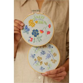 Kit Broderie Mindful Duo Baies Gourmandes