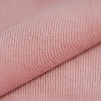 Tissu velours coton Mila rosep