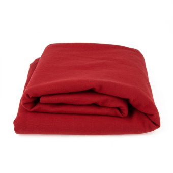 Grand coupon tissu uni 150x60cm jersey rouge