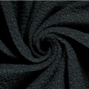 Tissu Lainage polyester  bouclette vert