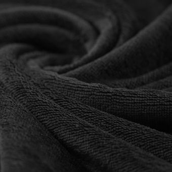 Tissu éponge bambou doudou noir