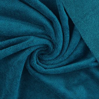 Tissu éponge bambou doudou bleu canard