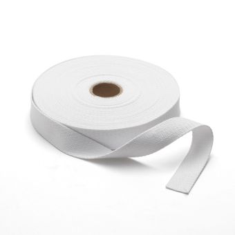 Sangle coton blanc 30 mm pour sac 