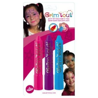 Grim'Tout - Crayons maquillage sans parabène 3 sticks Princesse