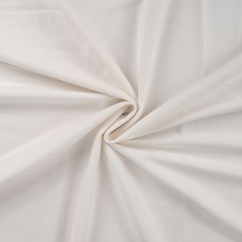 Tissu flanelle uni écru