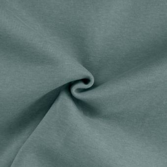 Tissu molleton sweat coton uni céladon