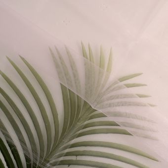 Tissu organza lisse uni rose