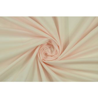 Coupon 300x143cm de Mousseline légère de pur coton rose pêche clair