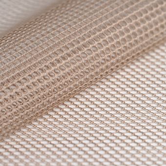 Tissu filet mesh taupe