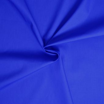 Tissu popeline de coton Bleu royal - designers-factory (1m x 1m46)