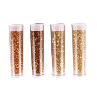 Perle rocaille tubes 8g doré 4 pièces