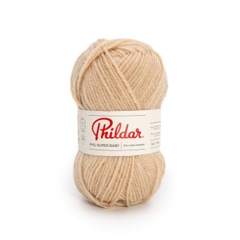 Pelote de fil à tricoter Phildar Superbaby biche