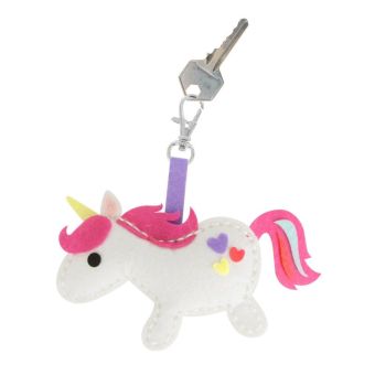 MégaCréa DIY - Kit enfant porte-clé feutrine Licorne