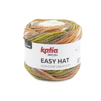 Pelote de fil à tricoter Katia Easy hat ocre