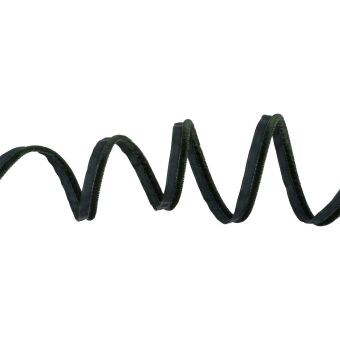 Passepoil velours vert sapin 20 mm