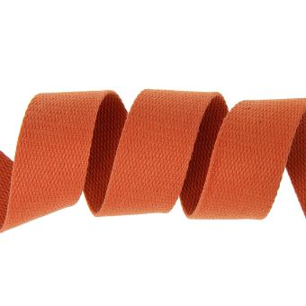 Sangle coton rouille 30 mm