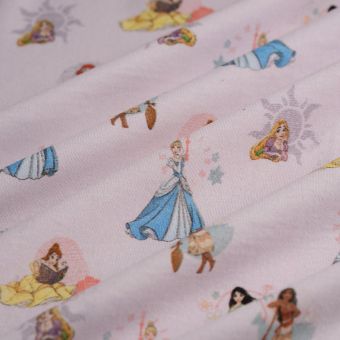 Tissu jersey coton princesses Disney