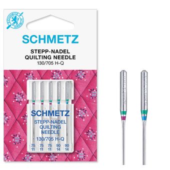 Aiguilles machine Schmetz universelles quilting 75/90 - blister de 5
