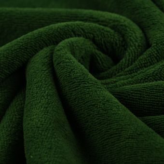 Tissu éponge bambou douce vert 
