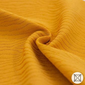 Maille jacquard zèbre maillot bain moutarde - Origine France