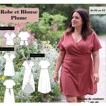 Patron blouse et robe Plume du 32 au 52 - Super Bison
