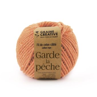Coton cablé macramé 2,5mm pêche 80 m