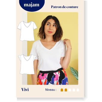 Patron couture t-shirt Vivi - Taille : 34 à 48